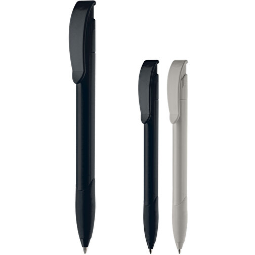 Kugelschreiber Apollo Recycled Mit Griffzone , schwarz, Recycled ABS, 14,70cm (Länge), Bild 5