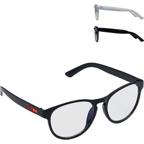 Blaulichtbrille , schwarz, PC, 14,00cm x 4,50cm x 14,50cm (Länge x Höhe x Breite), Bild 4
