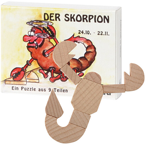 Mini-Skorpion-Puzzle , , 6,50cm x 1,30cm x 5,00cm (Länge x Höhe x Breite), Bild 1