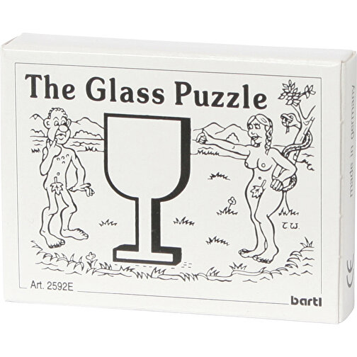 The Glass Puzzle , , 6,50cm x 1,30cm x 5,00cm (Länge x Höhe x Breite), Bild 1