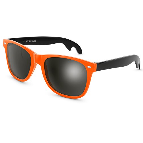 SunShine Cheers Glänzend - UV 400 , Promo Effects, orange/schwarz, Rahmen aus Polycarbonat und Glass aus AC, 14,50cm x 4,80cm x 15,00cm (Länge x Höhe x Breite), Bild 1