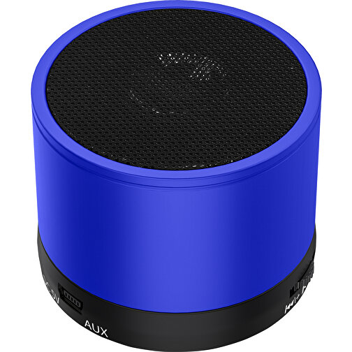Bluetooth® Lautsprecher „Blues“ , Promo Effects, blau, ABS, Metall, Gummi, 5,00cm (Höhe), Bild 3