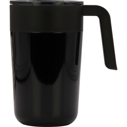 Doppelwandiger Kaffeebecher 400ml , schwarz, Stainless steel, PP & AS, 15,80cm (Höhe), Bild 1