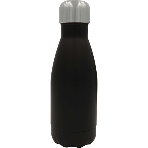 Isolierflasche Swing 260ml , schwarz, Edelstahl & PP, 20,00cm (Höhe), Bild 1