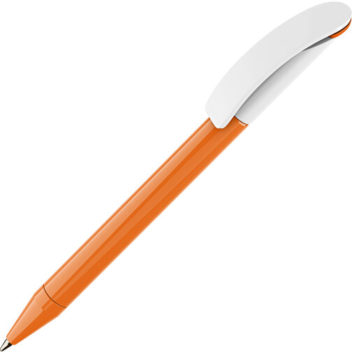 Prodir DS3 TPP Twist Kugelschreiber , Prodir, orange/weiss, Kunststoff, 13,80cm x 1,50cm (Länge x Breite), Bild 1
