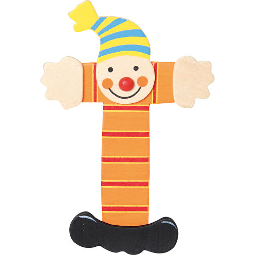 Buchstabe Clown T , , 10,00cm x 0,40cm x 6,00cm (Länge x Höhe x Breite), Bild 1