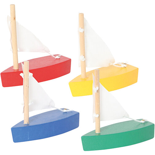 Mini-Segelboot Sortiert , , 6,50cm x 6,50cm x 2,50cm (Länge x Höhe x Breite), Bild 2