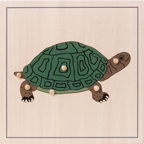 Puzzle Schildkröte , , 24,00cm x 2,00cm x 24,00cm (Länge x Höhe x Breite), Bild 1