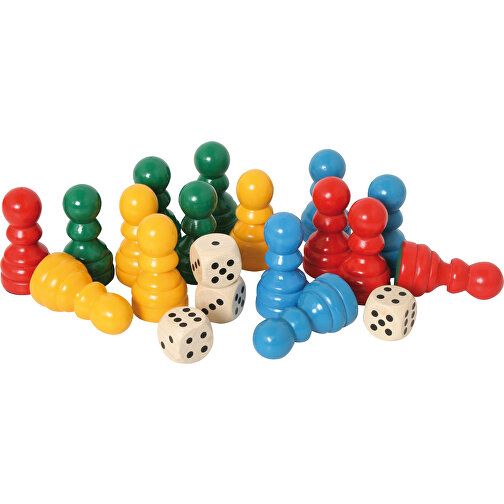 Spielfiguren-Set Ludo , , 32,00cm x 9,00cm x 18,00cm (Länge x Höhe x Breite), Bild 1