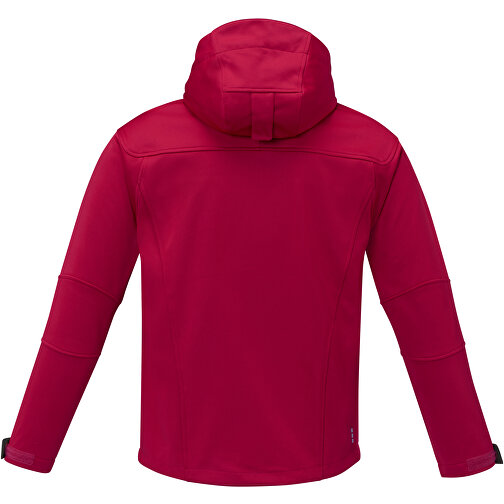 Match Softshelljacke Für Herren , rot, Single jersey Strick 90% Polyester, 10% Elastan, 360 g/m2, Bonding, Microfleece 100% Polyester, L, , Bild 4