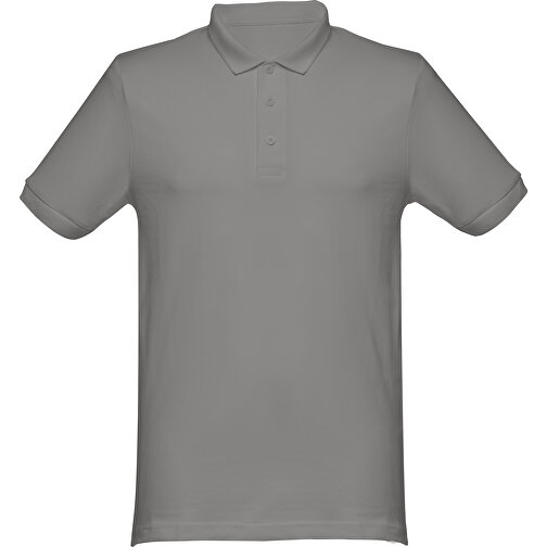 THC MONACO. Herren Poloshirt , grau, 100% Baumwolle, L, 74,00cm x 54,00cm (Länge x Breite), Bild 1