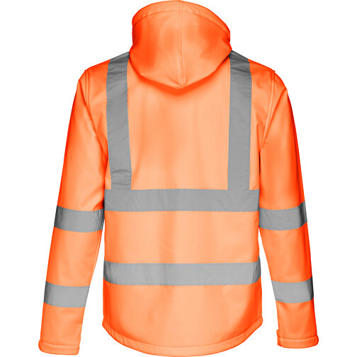 THC ZAGREB WORK. Softshell-Jacke Mit Hoher Sichtbarkeit (Unisex) , hexachrome orange, Polyester, XXL, 80,00cm x 66,00cm (Länge x Breite), Bild 2