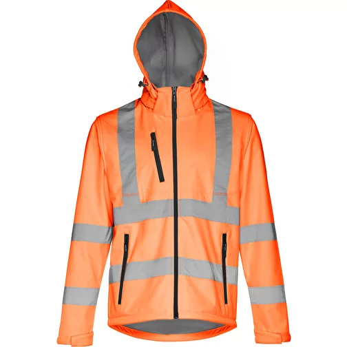 THC ZAGREB WORK. Softshell technique haute visibilité pour homme, avec capuche amovible, Image 4