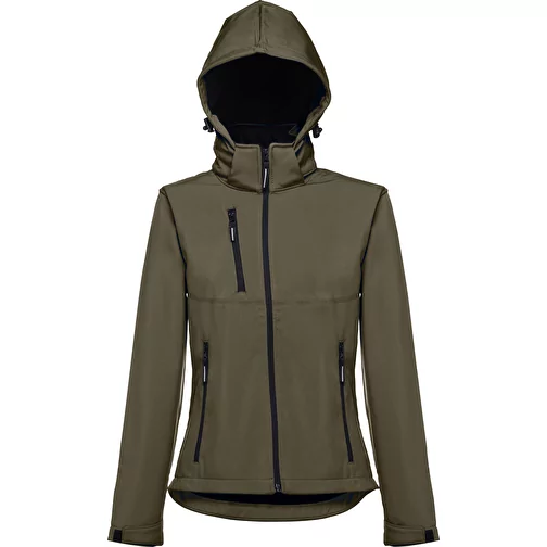 THC ZAGREB WOMEN. Softshell pour femme, avec capuche amovible, Image 4