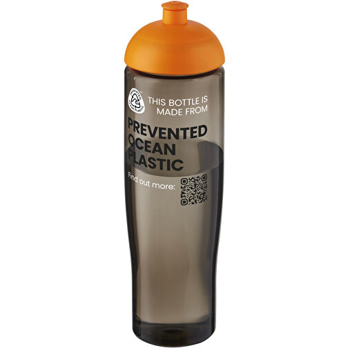 H2O Active® Eco Tempo 700 Ml Sportflasche Mit Stülpdeckel , orange / kohle, PCR Kunststoff, PP Kunststoff, 23,90cm (Höhe), Bild 2