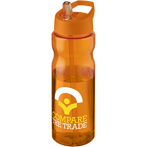 H2O Active® Base 650 Ml Sportflasche Mit Ausgussdeckel , orange, PET Kunststoff, 72% PP Kunststoff, 17% SAN Kunststoff, 11% PE Kunststoff, 21,80cm (Höhe), Bild 2