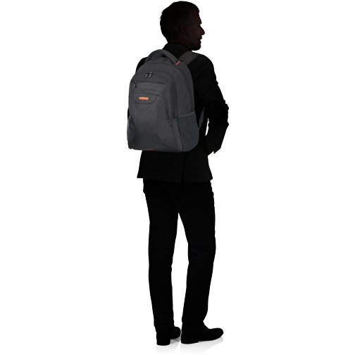 American Tourister - AT Work - Laptop Backpack 17,3' , black/orange, 100% Polyester, 52,50cm x 23,50cm x 33,50cm (Länge x Höhe x Breite), Bild 9
