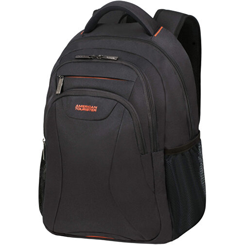 American Tourister - AT Work - Laptop Backpack 15,6' , black/orange, 100% Polyester, 49,50cm x 21,00cm x 32,00cm (Länge x Höhe x Breite), Bild 1
