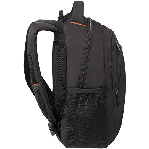American Tourister - AT Work - Laptop Backpack 13,3'-14,1' , black/orange, 100% Polyester, 45,50cm x 20,50cm x 30,00cm (Länge x Höhe x Breite), Bild 4