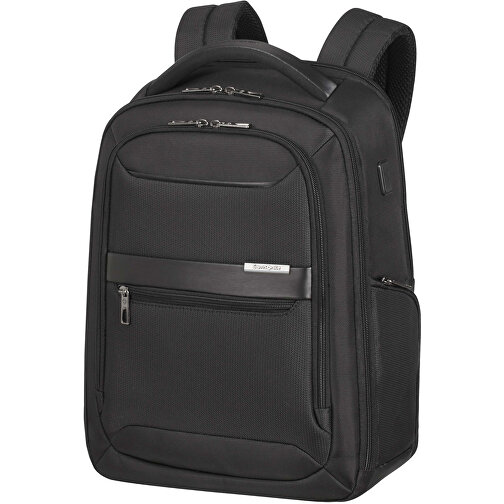 Samsonite - Vectura Evo - Laptop Backpack 14,1' , Samsonite, black, 95% POLYESTER + 5% PU, 27,50cm x 7,00cm x 37,00cm (Länge x Höhe x Breite), Bild 1