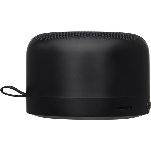 Loop 5W Bluetooth Lautsprecher Aus Recyceltem Kunststoff , schwarz, Recycelter Kunststoff, 8,00cm x 5,50cm x 8,00cm (Länge x Höhe x Breite), Bild 5