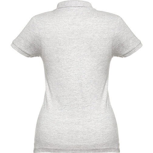THC EVE. Damen Poloshirt , weiss melliert, 100% Baumwolle, XXL, 68,00cm x 52,00cm (Länge x Breite), Bild 2