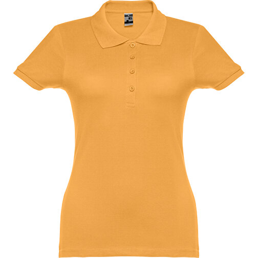 THC EVE. Damen Poloshirt , dunkelgelb, 100% Baumwolle, S, 60,00cm x 40,00cm (Länge x Breite), Bild 1
