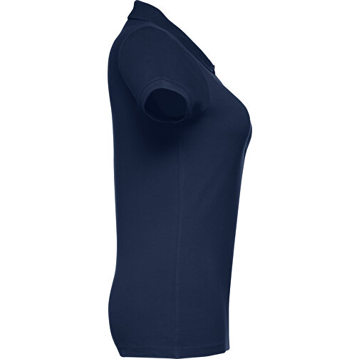 THC EVE. Damen Poloshirt , blau, 100% Baumwolle, M, 62,00cm x 43,00cm (Länge x Breite), Bild 3