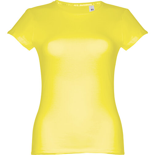 THC SOFIA. Tailliertes Damen-T-Shirt , zitronengelb, 100% Baumwolle, XL, 66,00cm x 50,00cm (Länge x Breite), Bild 1