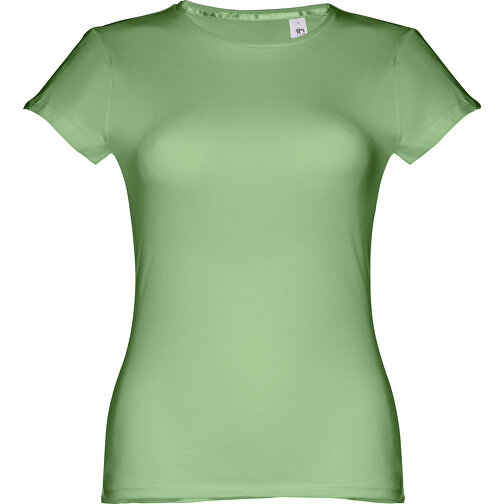THC SOFIA. Tailliertes Damen-T-Shirt , jade-grün, 100% Baumwolle, L, 64,00cm x 47,00cm (Länge x Breite), Bild 1