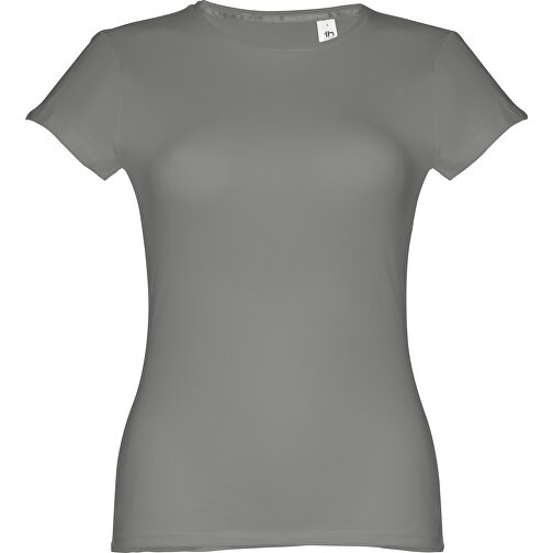 THC SOFIA. Tailliertes Damen-T-Shirt , grau, 100% Baumwolle, XL, 66,00cm x 50,00cm (Länge x Breite), Bild 1