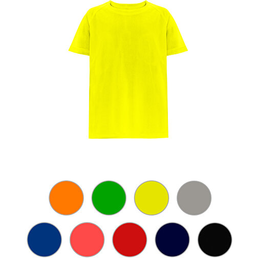 THC MOVE KIDS. Technisches T-Shirt Mit Kurzen Ärmeln Aus Polyester Für Kinder , hexachrome orange, Polyester, 6, 48,00cm x 1,00cm x 37,00cm (Länge x Höhe x Breite), Bild 4