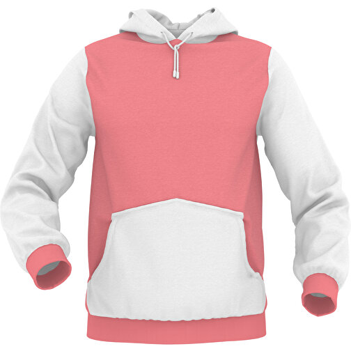 Hoodie Urban - Inkl. Individueller Gestaltung , lachspink, 70% Baumwolle, 30 % Polyester, M, , Bild 1