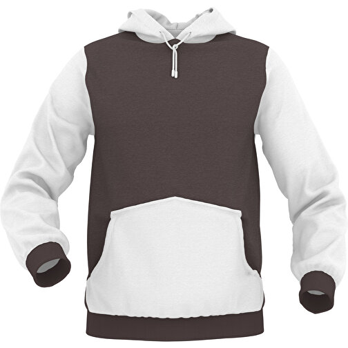 Hoodie Urban - Inkl. Individueller Gestaltung , dunkelbraun, 70% Baumwolle, 30 % Polyester, L, , Bild 1