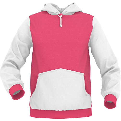 Hoodie Urban - Inkl. Individueller Gestaltung , dunkelrosa, 70% Baumwolle, 30 % Polyester, L, , Bild 1