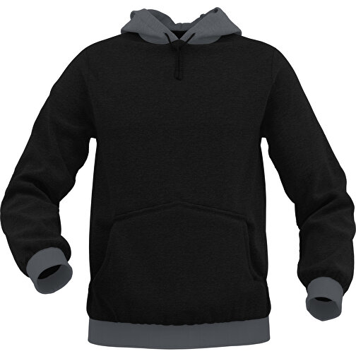 Hoodie Urban - Inkl. Individueller Gestaltung , dunkelgrau, 70% Baumwolle, 30 % Polyester, L, , Bild 1