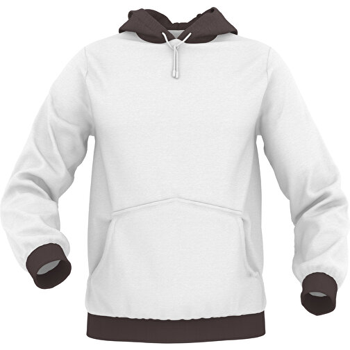 Hoodie Urban - Inkl. Individueller Gestaltung , dunkelbraun, 70% Baumwolle, 30 % Polyester, M, , Bild 1