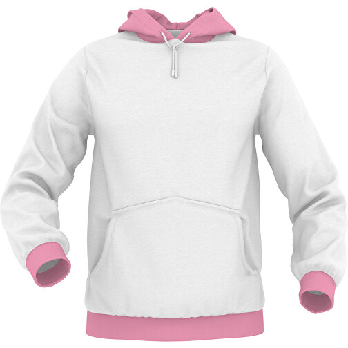 Hoodie Urban - Inkl. Individueller Gestaltung , hellrosa, 70% Baumwolle, 30 % Polyester, M, , Bild 1