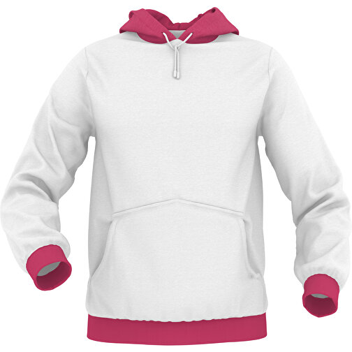 Hoodie Urban - Inkl. Individueller Gestaltung , rosa, 70% Baumwolle, 30 % Polyester, XL, , Bild 1