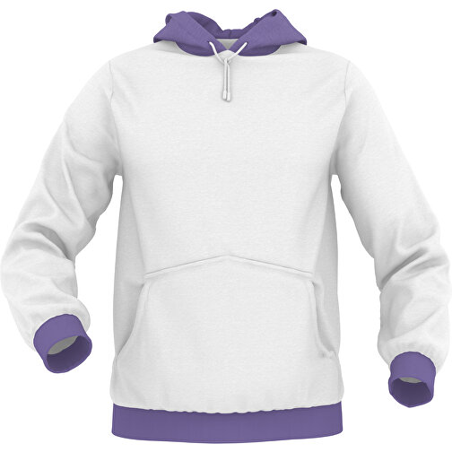 Hoodie Urban - Inkl. Individueller Gestaltung , dunkellila, 70% Baumwolle, 30 % Polyester, L, , Bild 1