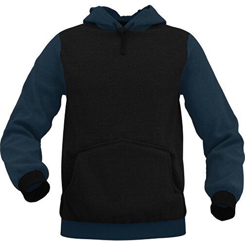 Hoodie Urban - Inkl. Individueller Gestaltung , nachtblau, 70% Baumwolle, 30 % Polyester, M, , Bild 1