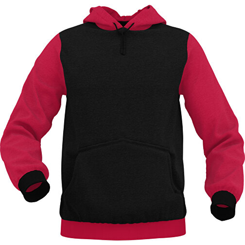 Hoodie Urban - Inkl. Individueller Gestaltung , weinrot, 70% Baumwolle, 30 % Polyester, L, , Bild 1