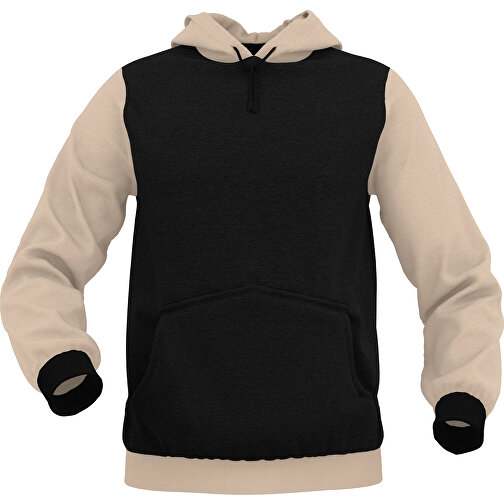 Hoodie Urban - Inkl. Individueller Gestaltung , zartbraun, 70% Baumwolle, 30 % Polyester, XL, , Bild 1