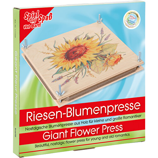 Riesen-Blumenpresse Bunt 30 X 30 Cm , , 30,00cm x 6,00cm x 30,00cm (Länge x Höhe x Breite), Bild 4
