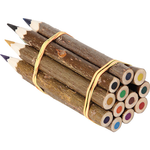 Juego de 12 lápices de colores en forma de rama, Imagen 2