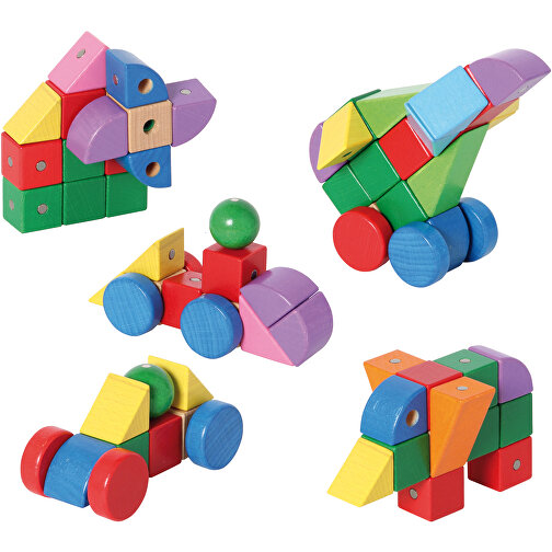 Konstruktionsspiel Magnetic Blocks , , 23,40cm x 7,50cm x 17,00cm (Länge x Höhe x Breite), Bild 3
