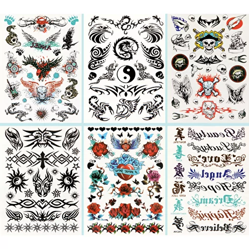 Bok med klistermärken för tatueringar (280), Bild 3