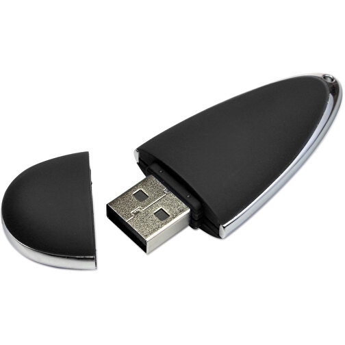 USB-Stick Drop 64GB , Promo Effects MB , schwarz MB , 65 GB , Kunststoff MB , 3 - 10 MB/s MB , 6,00cm x 1,20cm x 2,50cm (Länge x Höhe x Breite), Bild 1