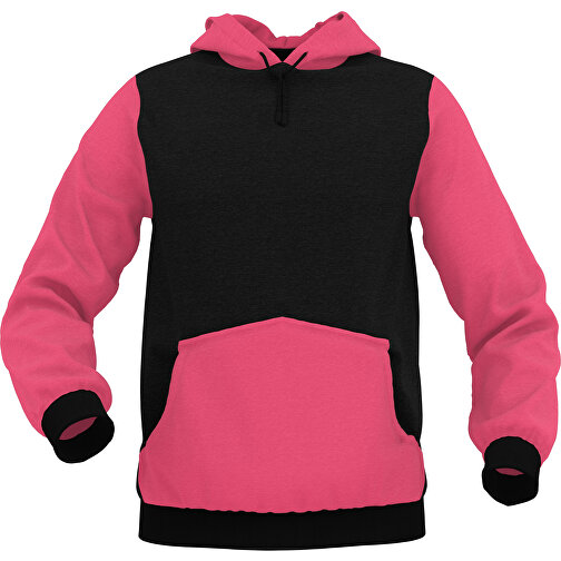 Hoodie Urban - Inkl. Individueller Gestaltung , dunkelrosa, 70% Baumwolle, 30 % Polyester, S, , Bild 1