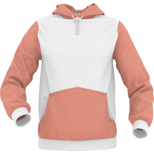 Hoodie Urban - Inkl. Individueller Gestaltung , zartorange, 70% Baumwolle, 30 % Polyester, L, , Bild 1